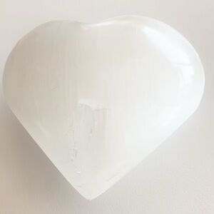 Selenite Puffy Heart Gemstone